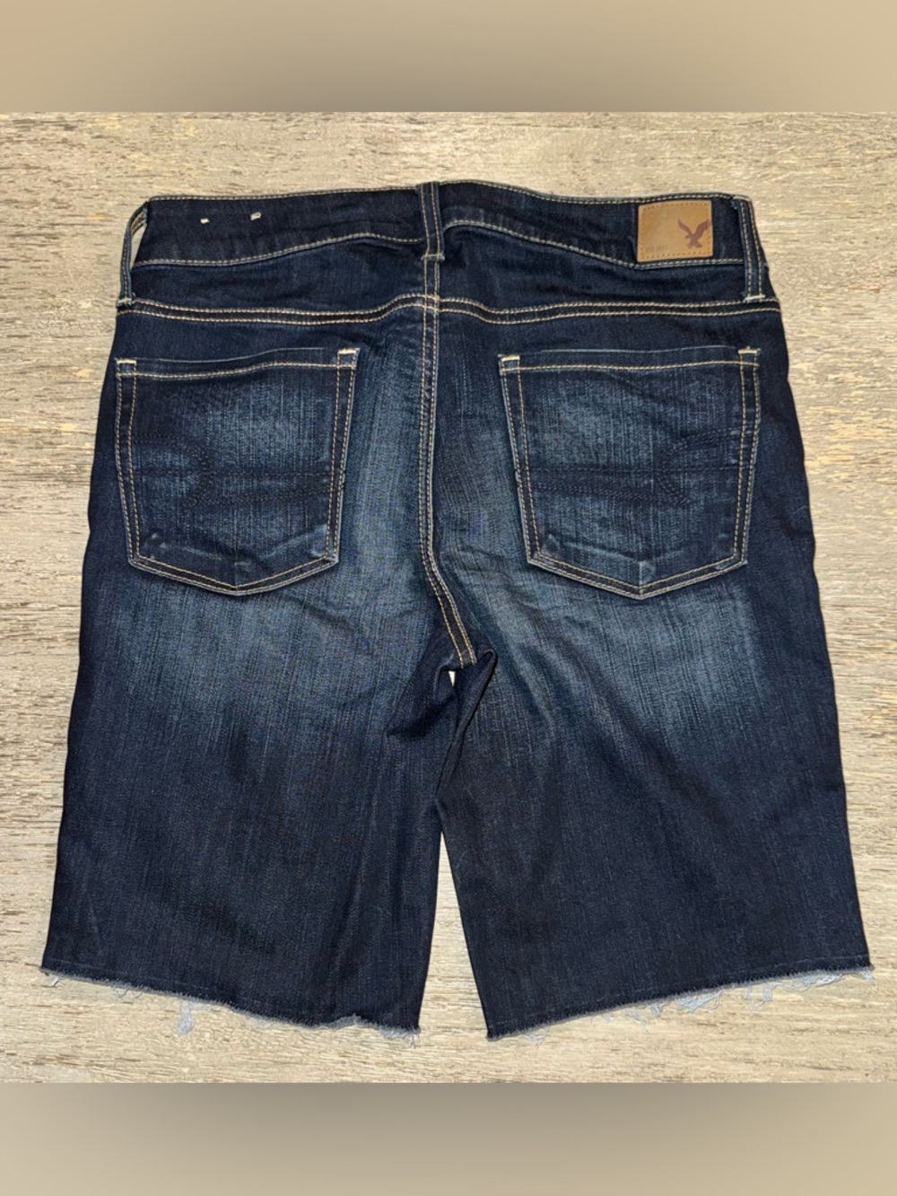 American Eagle Outfitters Dark Indigo Denim Bermuda Shorts - Picture 4 of 8